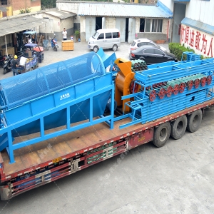 兩臺(tái)GTS1545無軸滾筒篩沙機(jī)發(fā)貨圖片_發(fā)往廣東佛山_篩分砂子